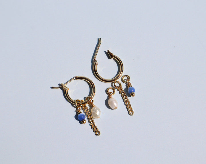 Blue Charm Earrings