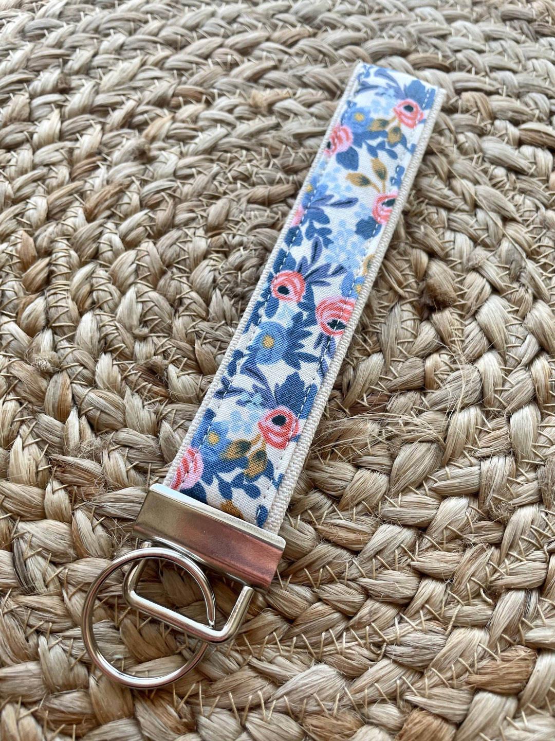 Rifle Paper Co. Cream Rosa Keychain Wristlet