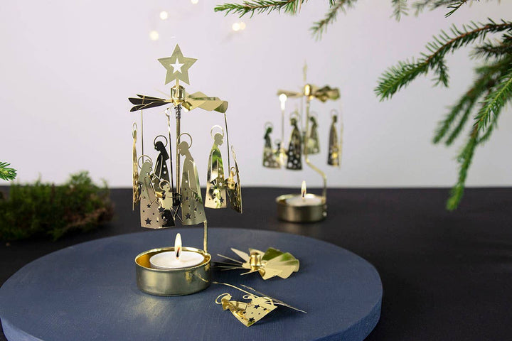 Rotary Candleholder, Nativity Family