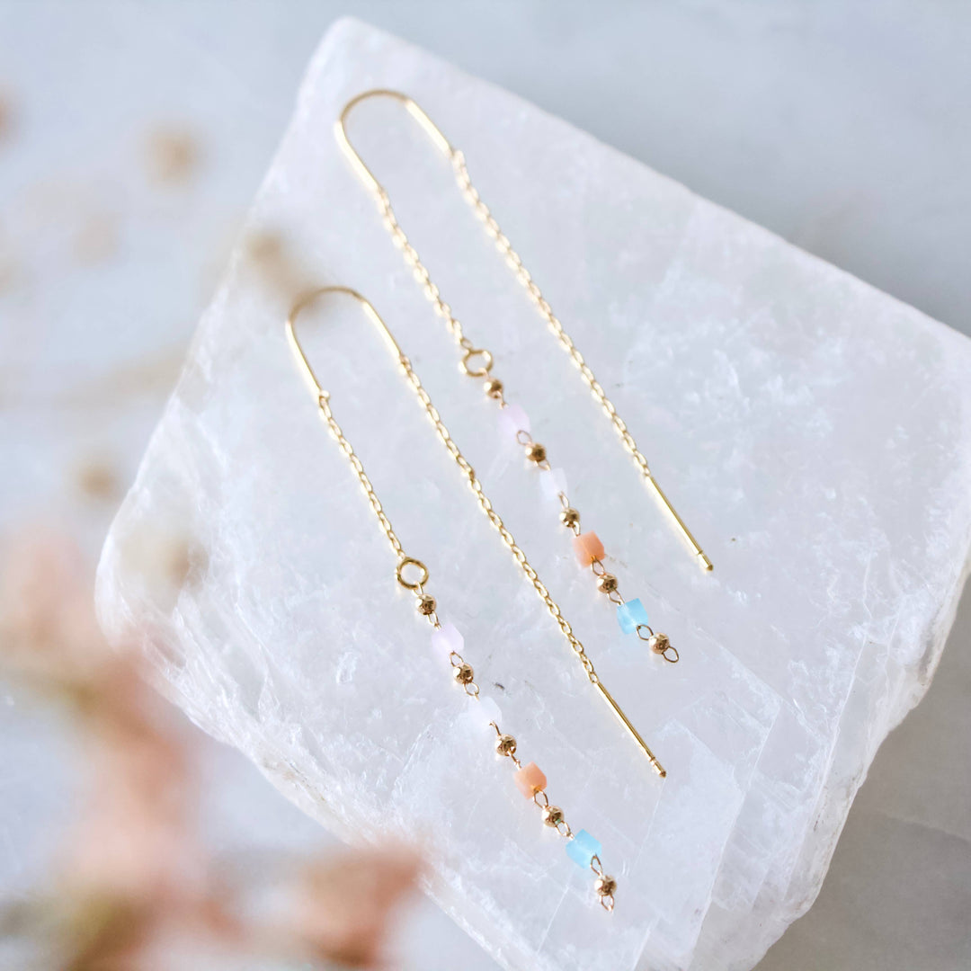 Pastel Threader Earrings