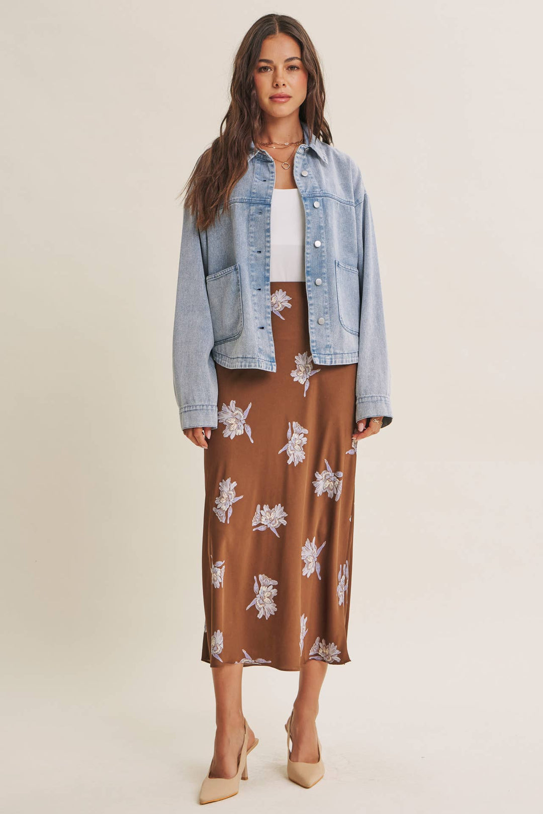 Cotton Twill Utility Oversized Jacket