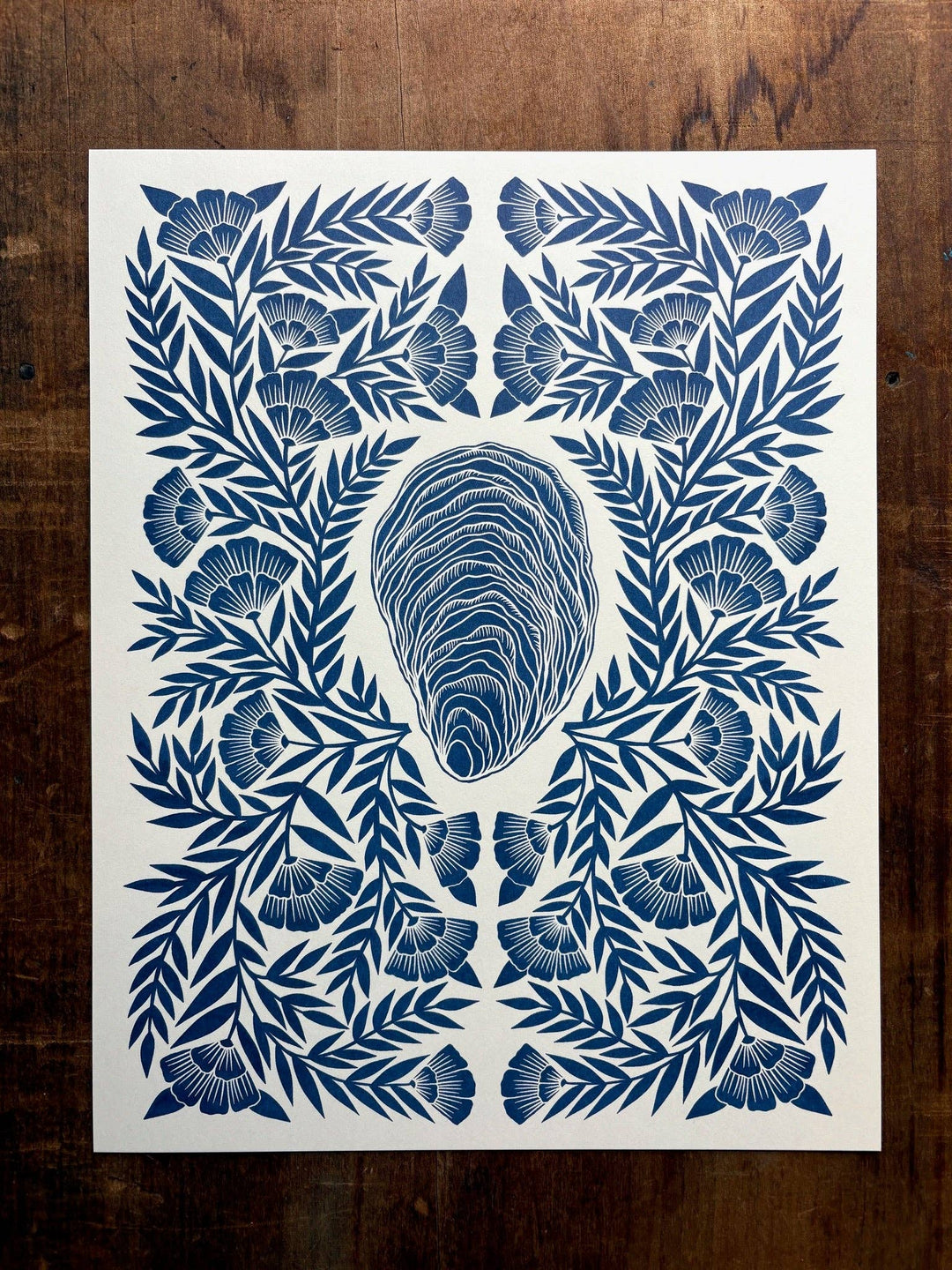 Oyster Risograph Print