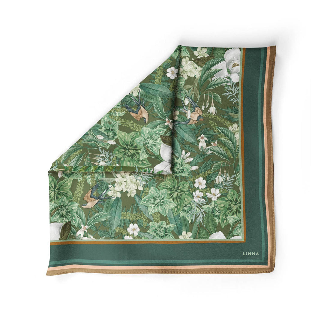 Magnolia Pool Silk Cotton Scarf