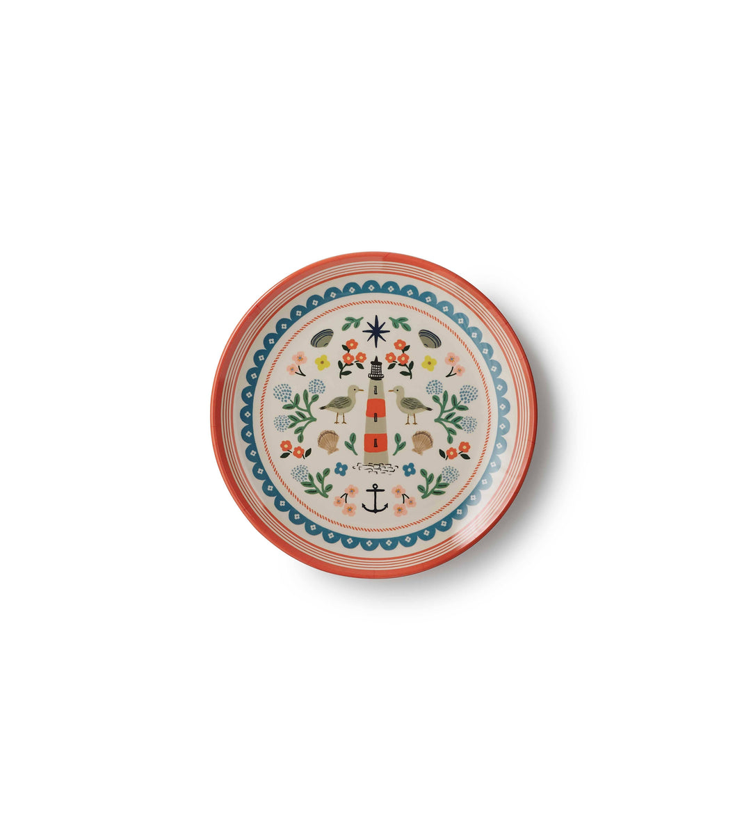 Seaside Melamine Dessert Plate Set
