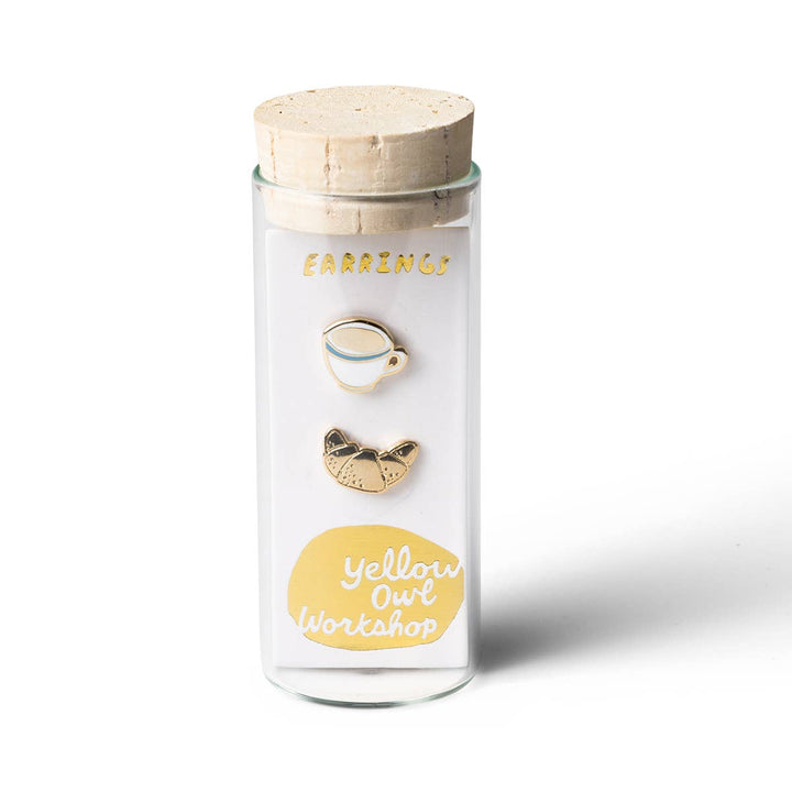 Croissant & Coffee Earrings