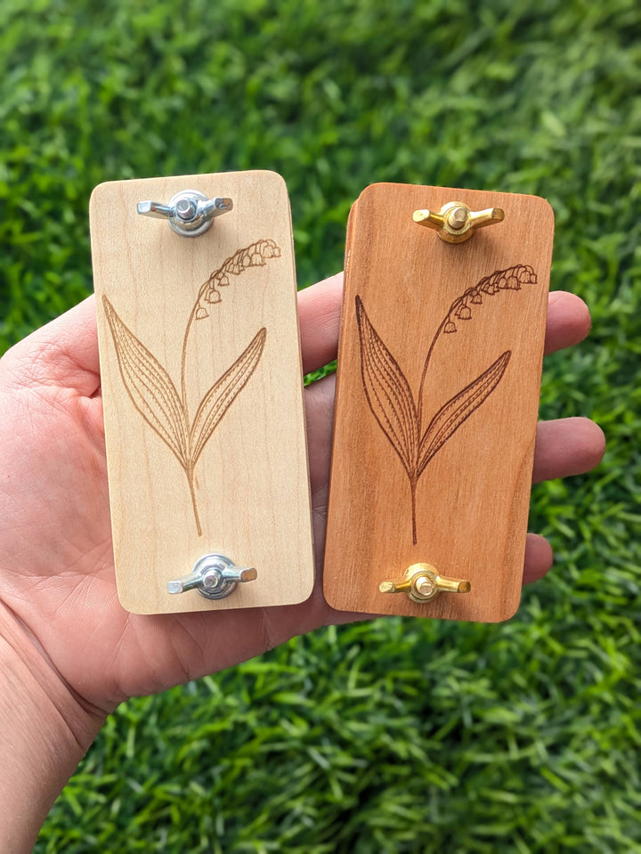 Pocket Sized Flower Press with Lily Of The Valley