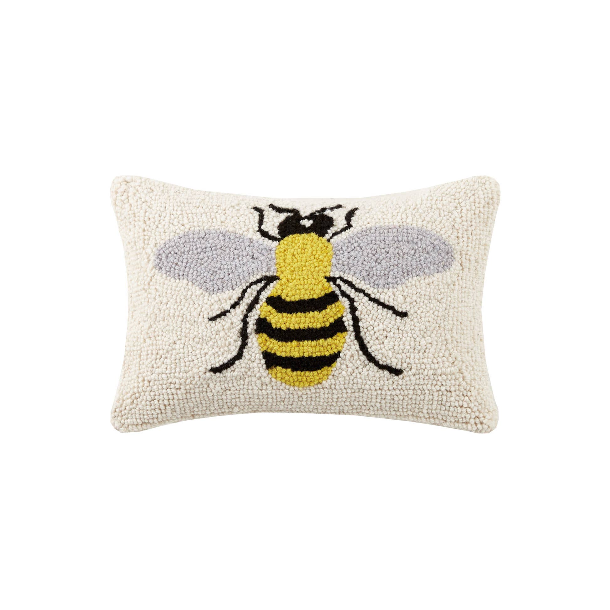 Secret Garden Bees Wool Hook Pillow