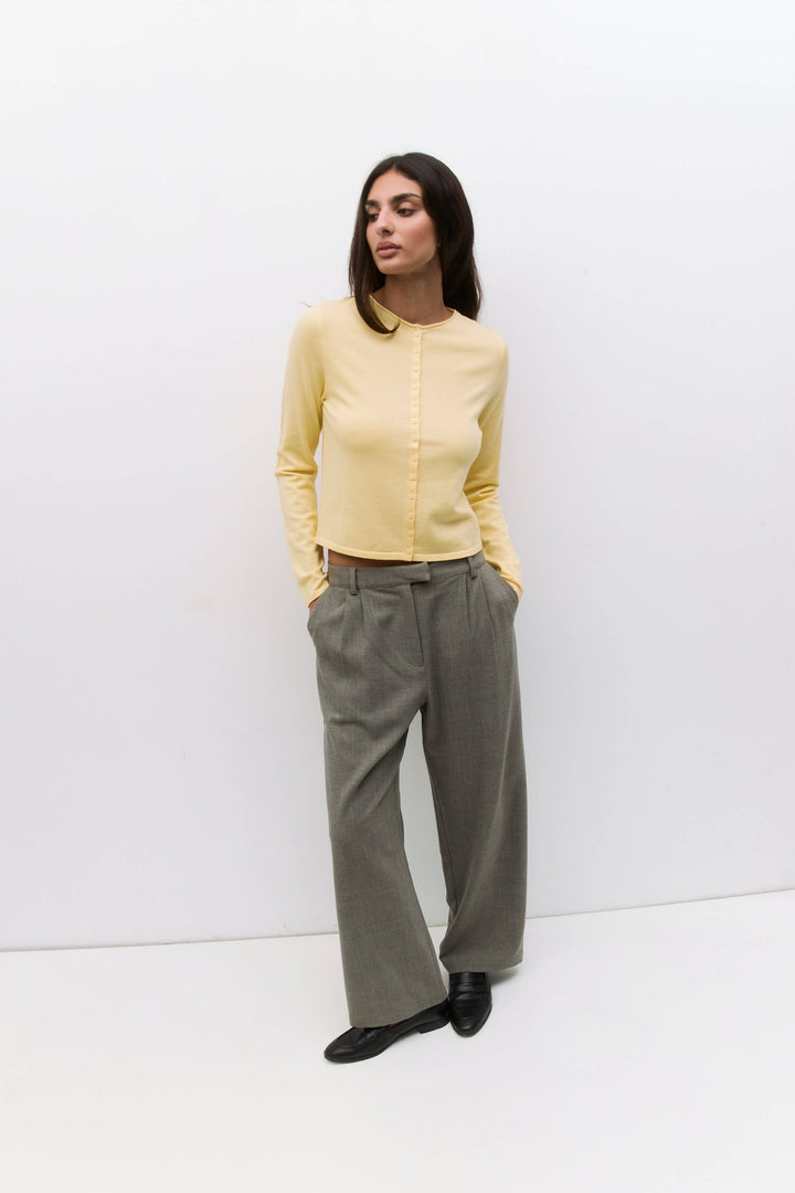 The Shea Cardigan In Yellow