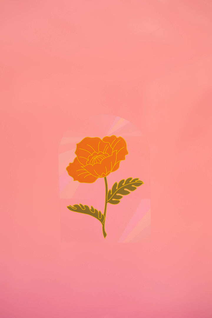 Sun Catcher Decal - Poppy