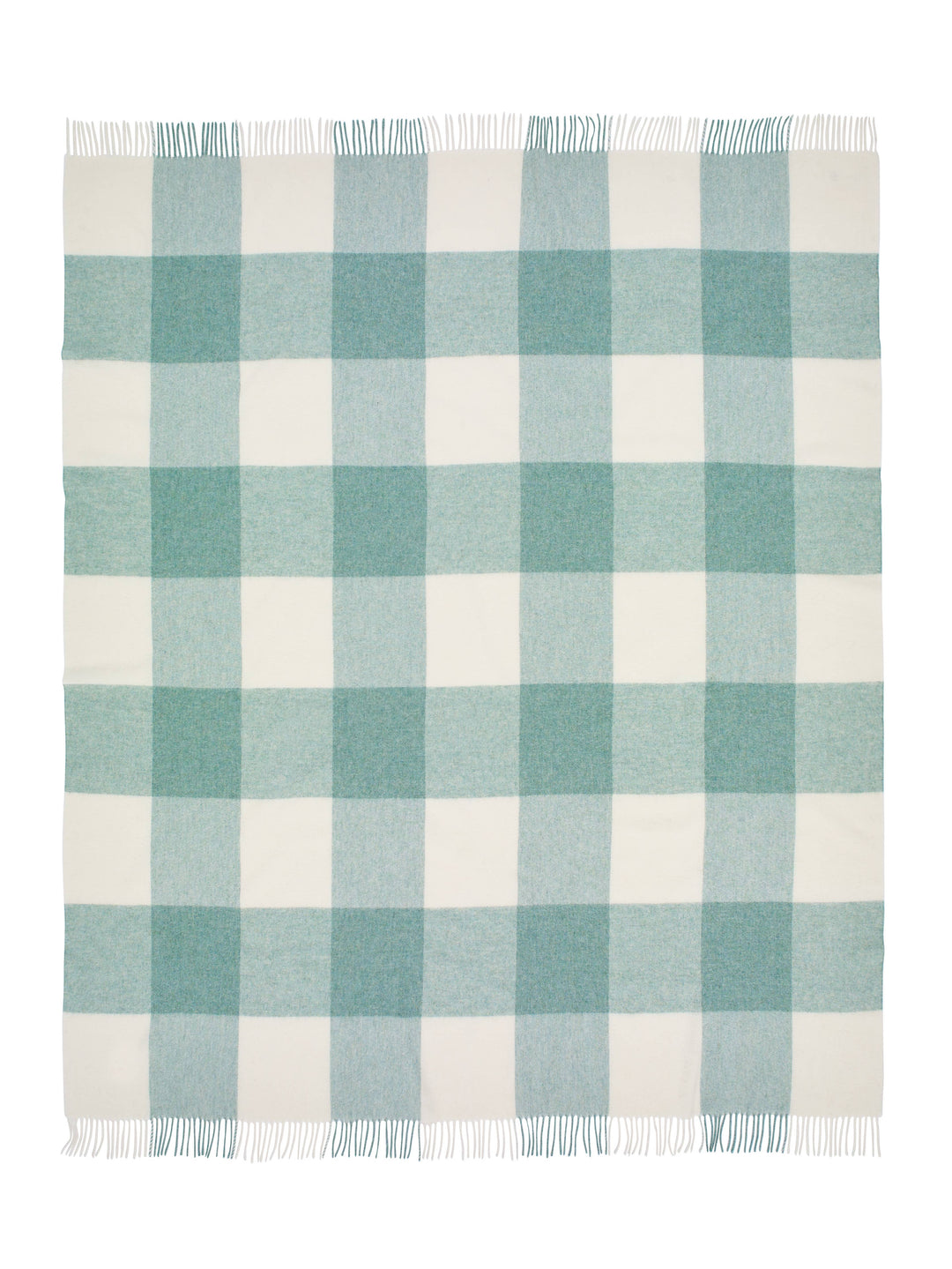 Pastel Block-Check Merino Lambswool Throw, 3 Colors