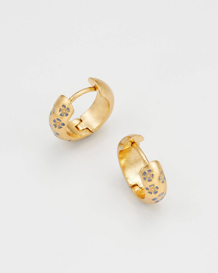 Periwinkle Huggie Earrings