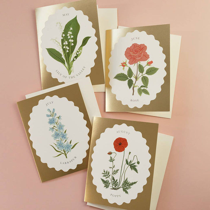 Birth Month Flower | July | Greeting Card