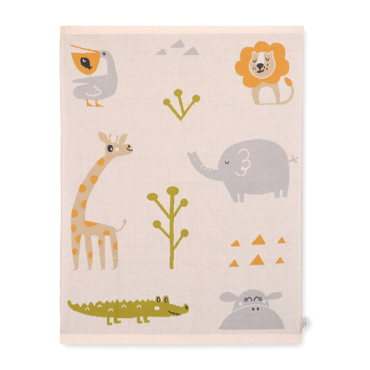 Jungle Friends Knit Baby Blankets