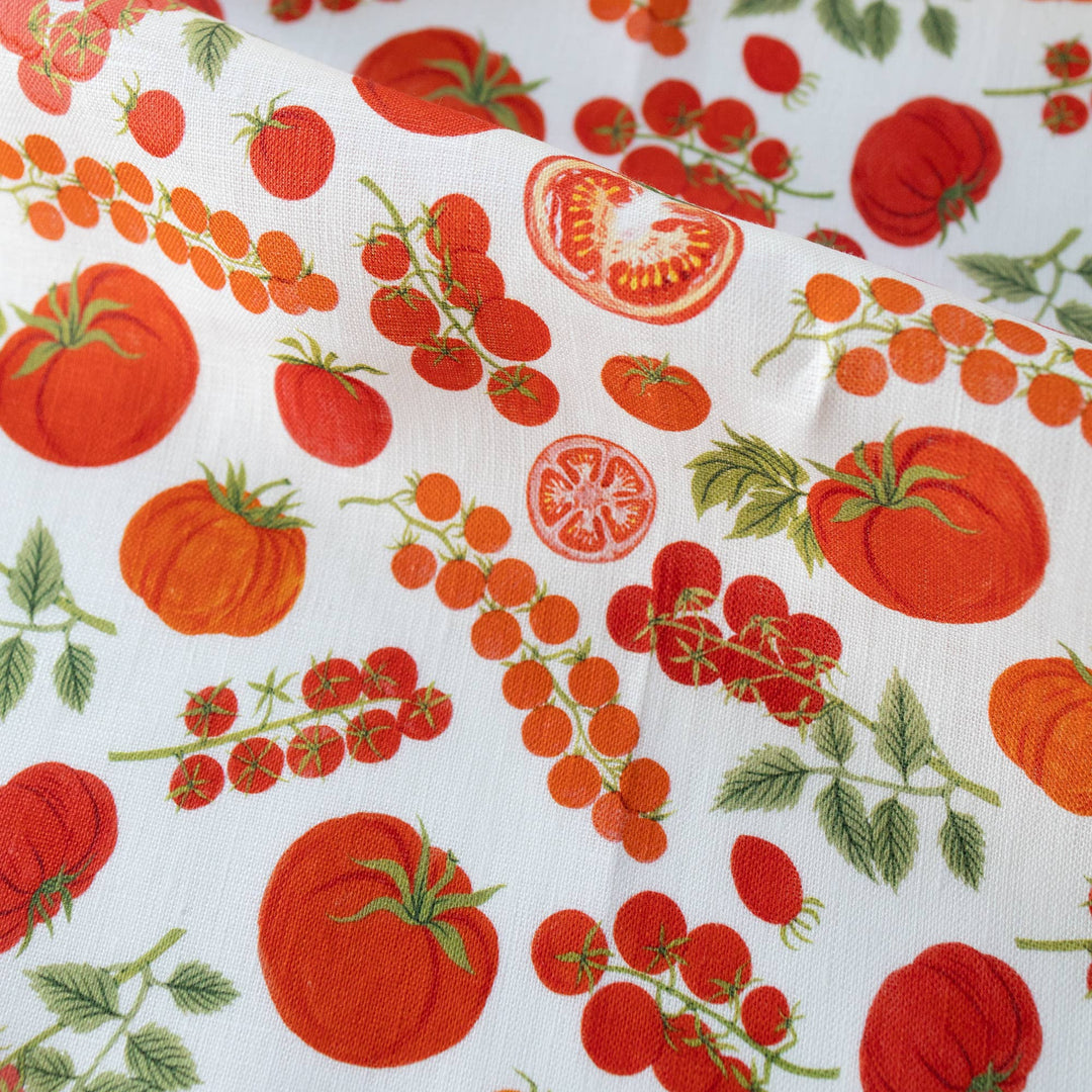 Heirloom Tomatoes Linen Tea Towel