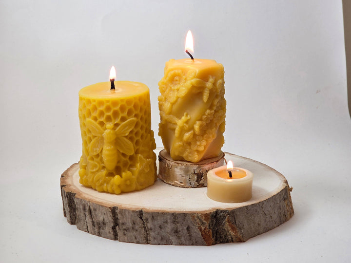 Perfect Pollinators Pillar Beeswax Candle
