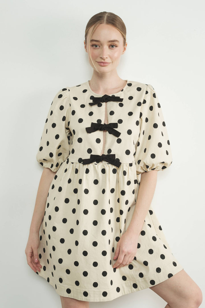 Polka Dot Babydoll Dress