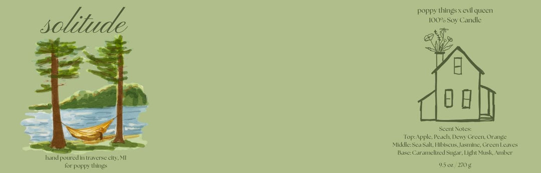Solitude, 100% Soy Candle