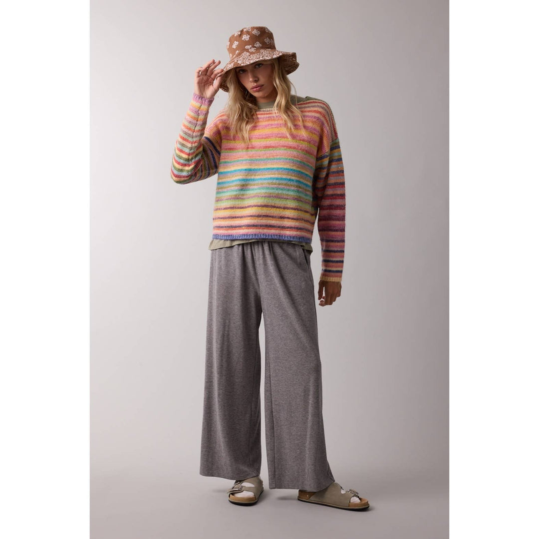 Rainbow Knit Sweater