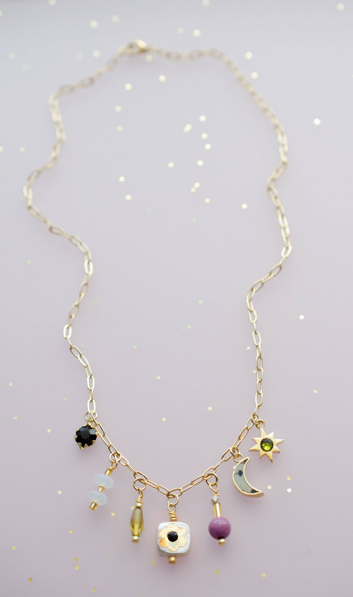 Floret Dainty Charm Necklace