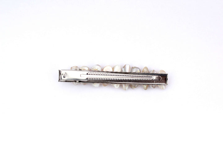 Silver Seashell Hair Clip