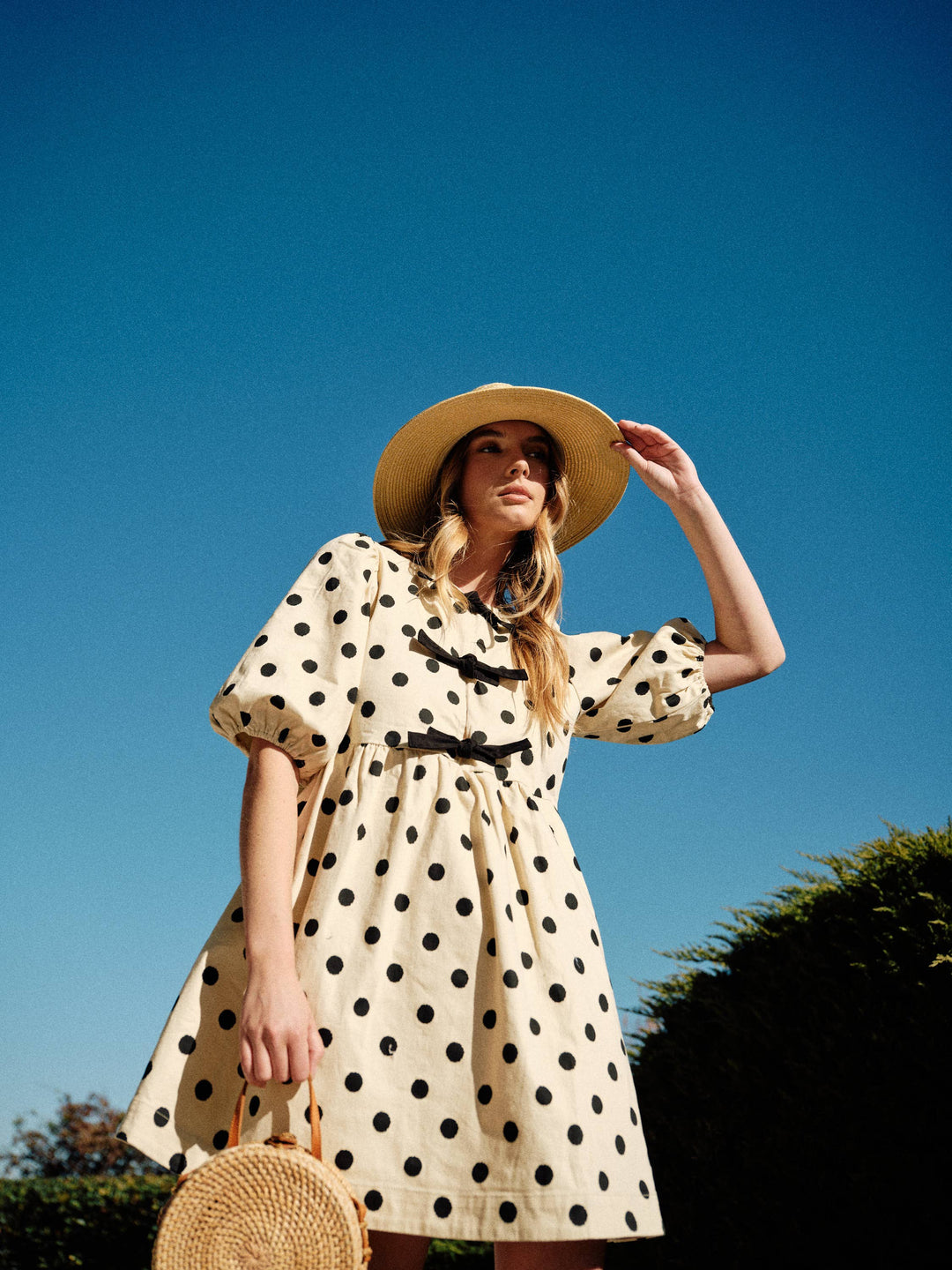 Polka Dot Babydoll Dress