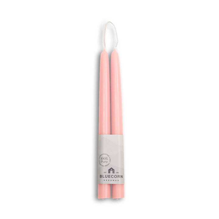 Dusty Rose Beeswax Tapers, 3 Sizes