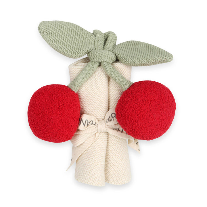 Cherry Lovey Security Blanket