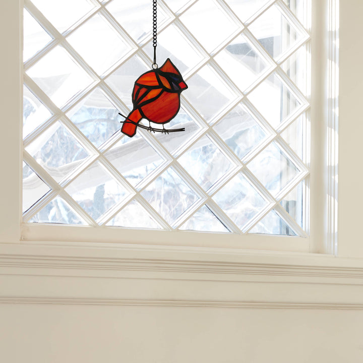 Bird Stained Glass Suncatcher, 4 Colors