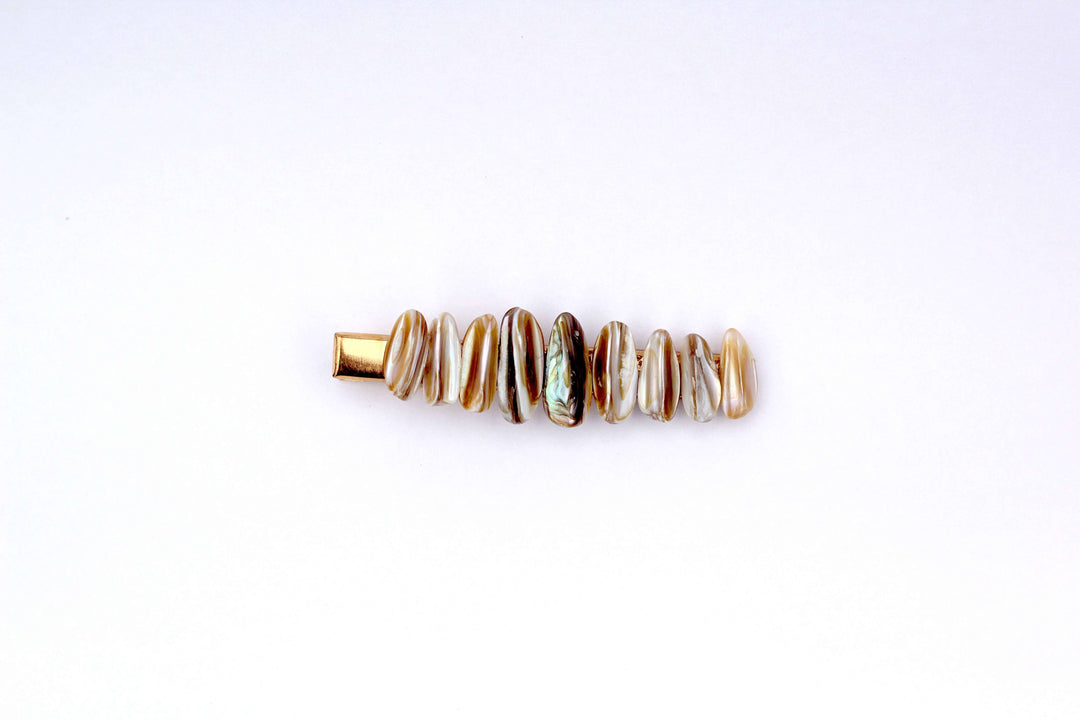 Gold Seashell Hair Clip