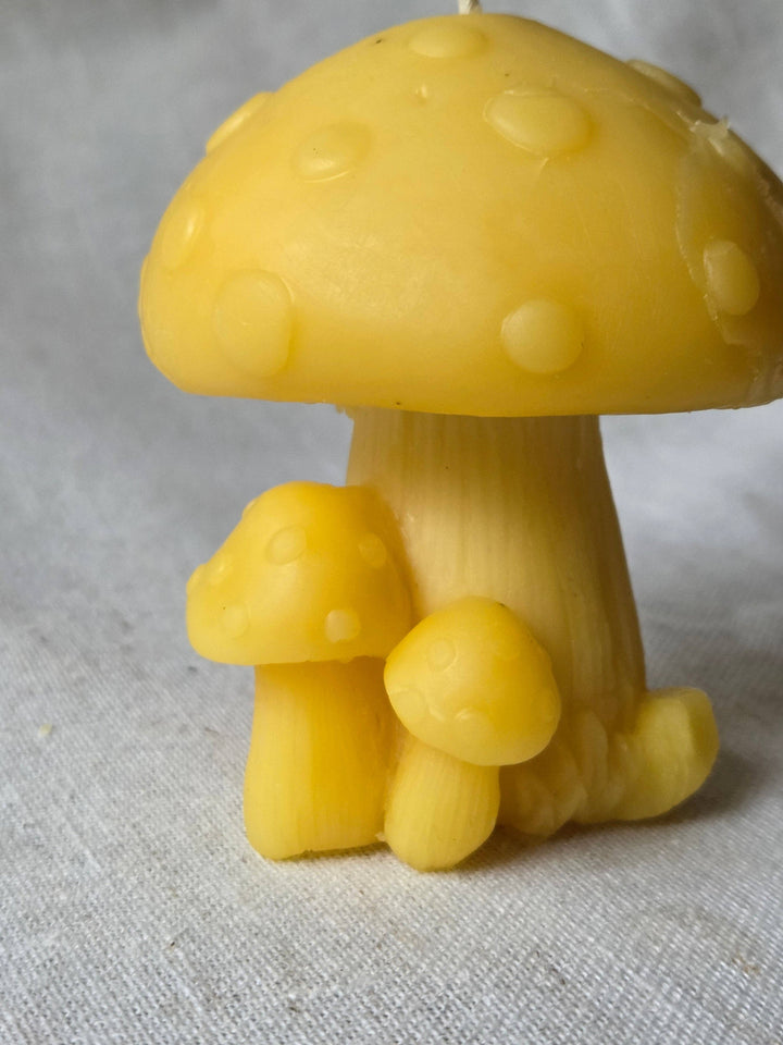 Fairytale Mushroom Beeswax Candle