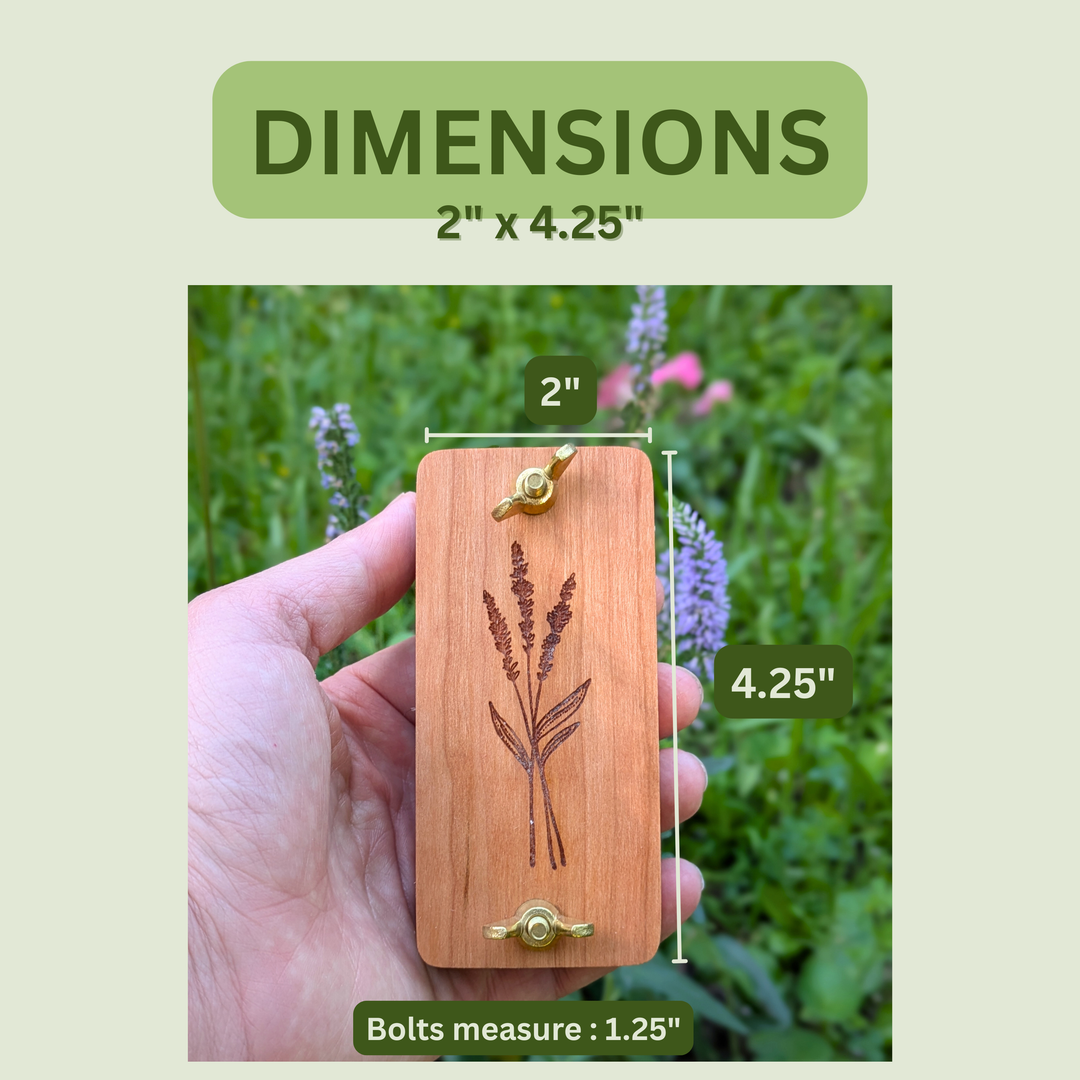 Pocket Sized Flower Press with Lavender Design