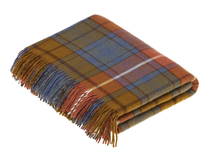 Tartan Plaid Lambswool Throw, 4 Colors