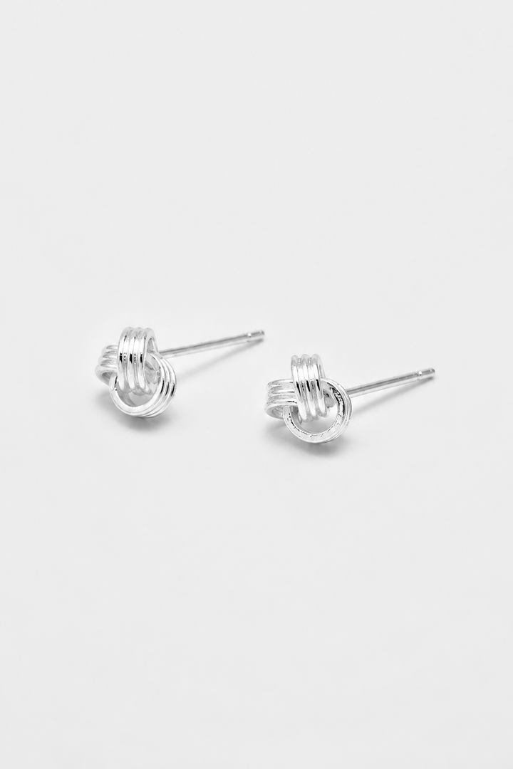 Petite Knot Studs in Silver
