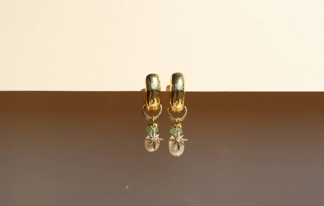 Aventurine Charm Earrings