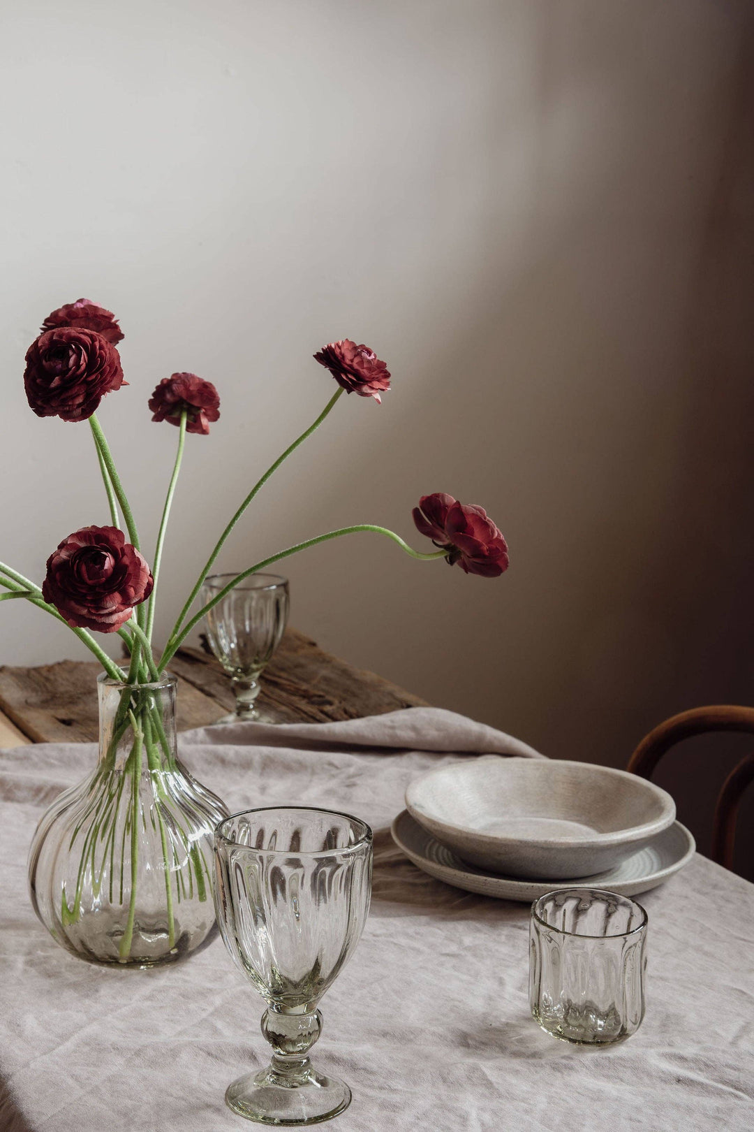 Handblown Fluted Tumbler, 2 Sizes