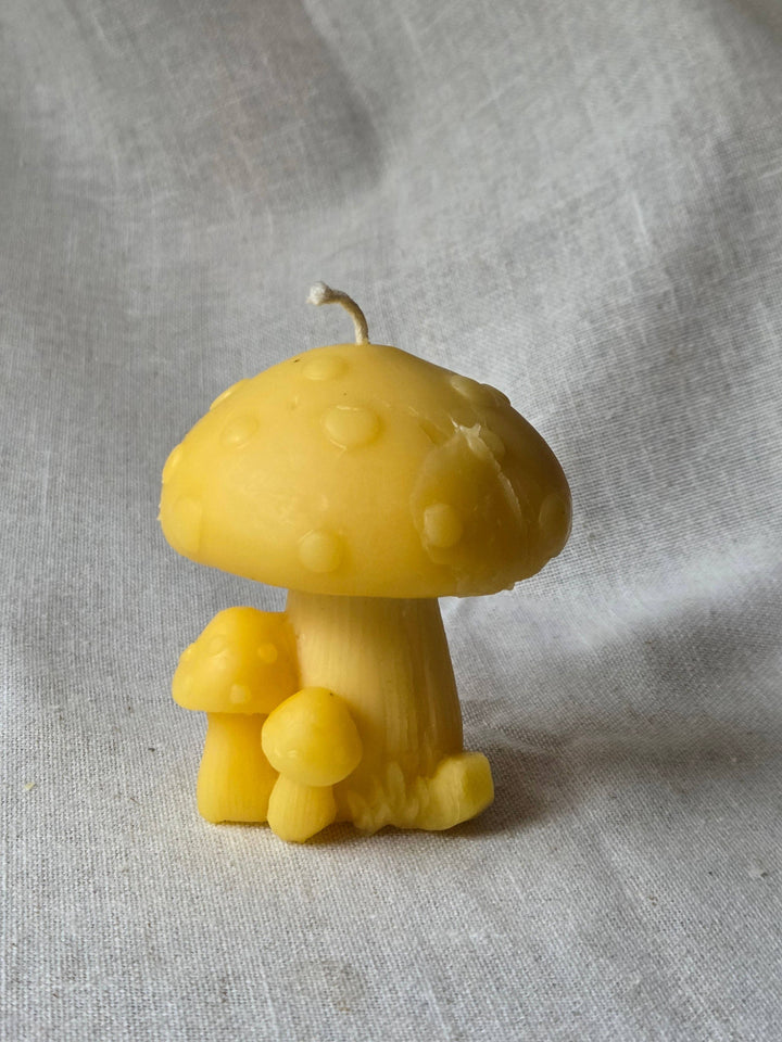 Fairytale Mushroom Beeswax Candle