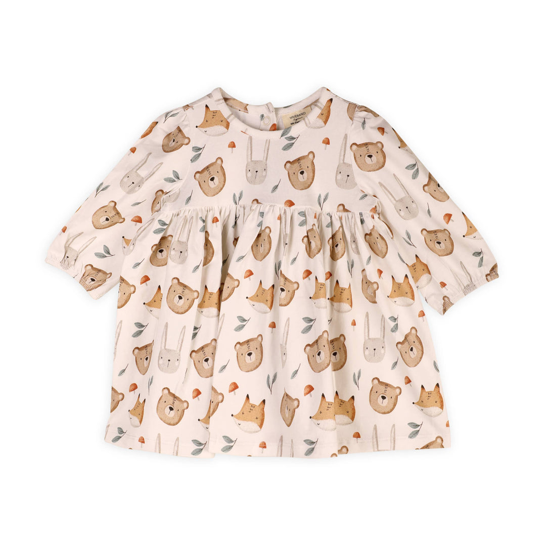 Forest Animals Baby Dress &amp; Legging Set