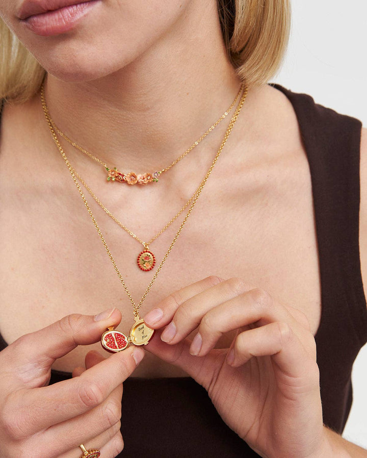 Pomegranante Locket Necklace