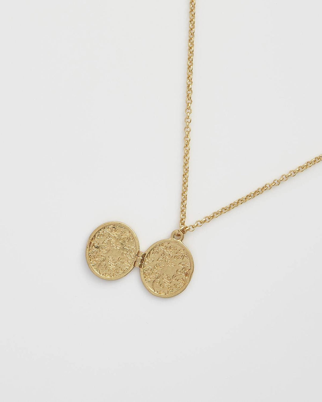 Fox &amp; Acorn Locket Necklace