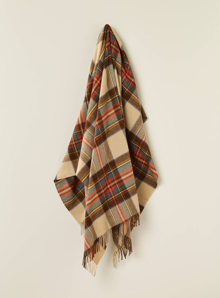 Antique Dress Stewart Lambswool Throw
