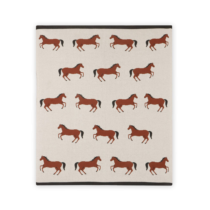 Horse Organic Cotton Baby Blanket