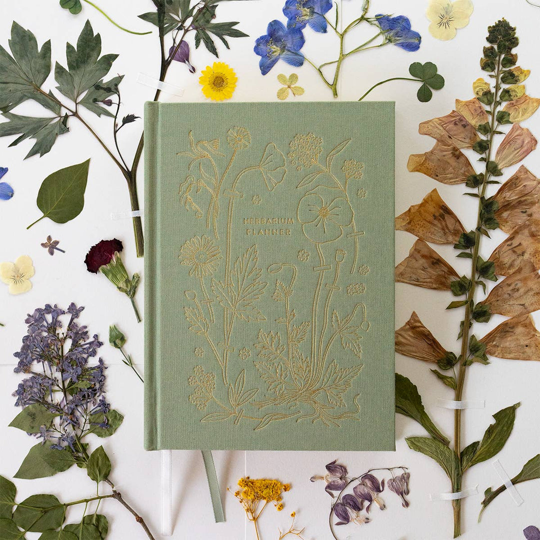 Herbarium Linen-Bound Undated Planner