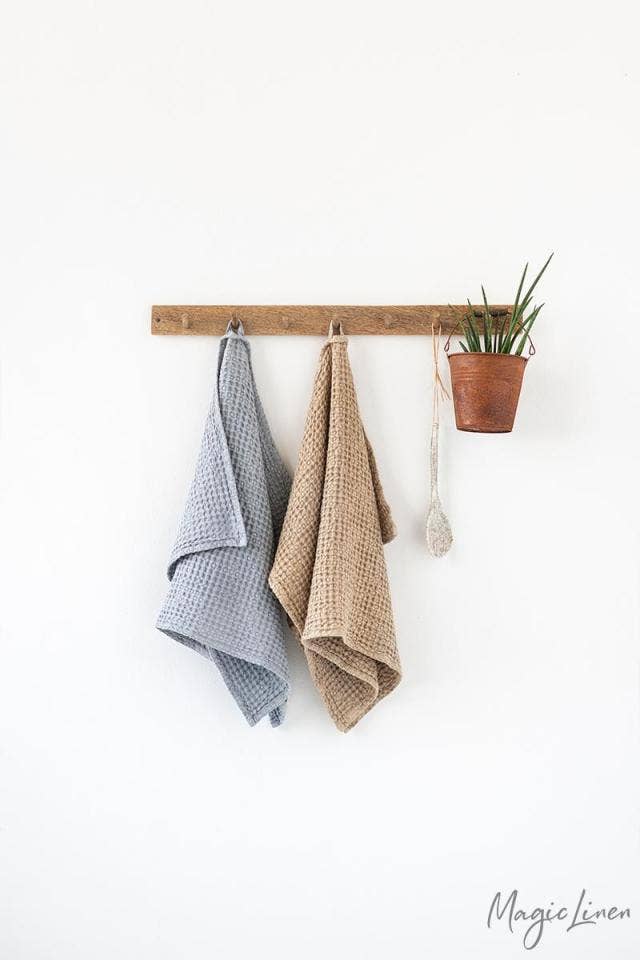 Cinnamon Waffle Linen Towel