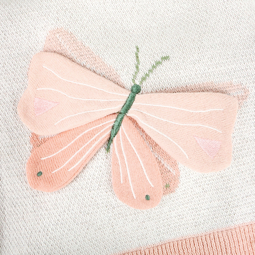 Butterfly Knit Baby Blanket