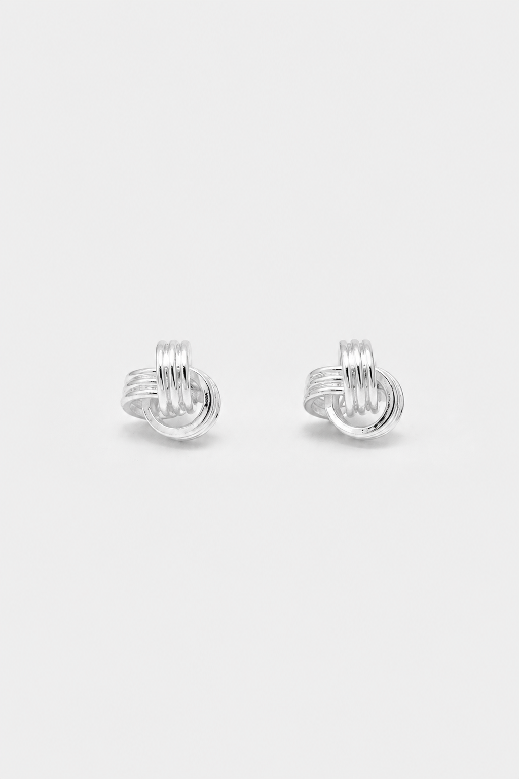 Petite Knot Studs in Silver