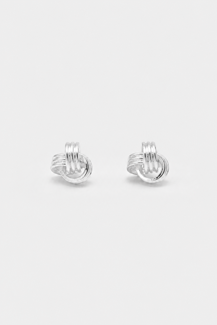 Petite Knot Studs in Silver