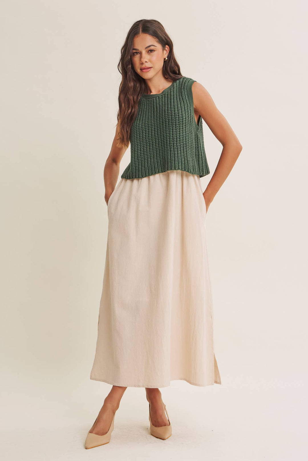 Forest Green Sweater Dress