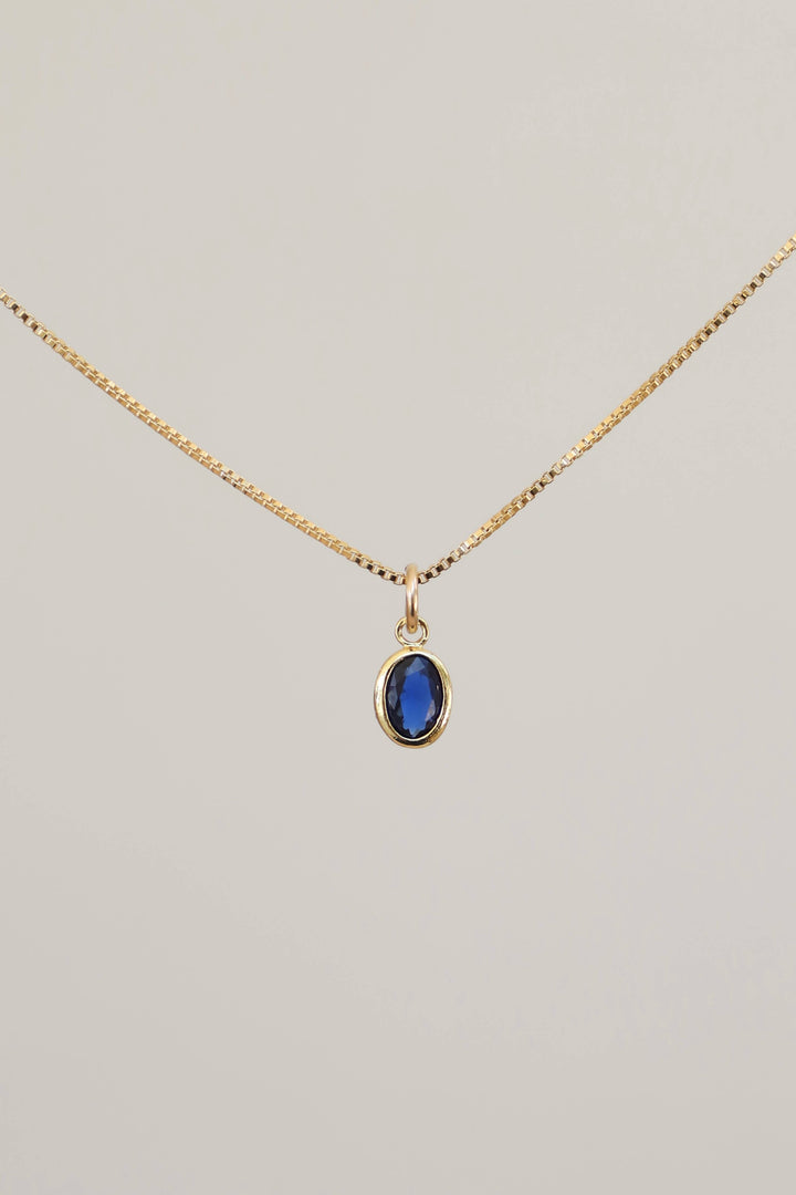 Oval Birthstone Charm