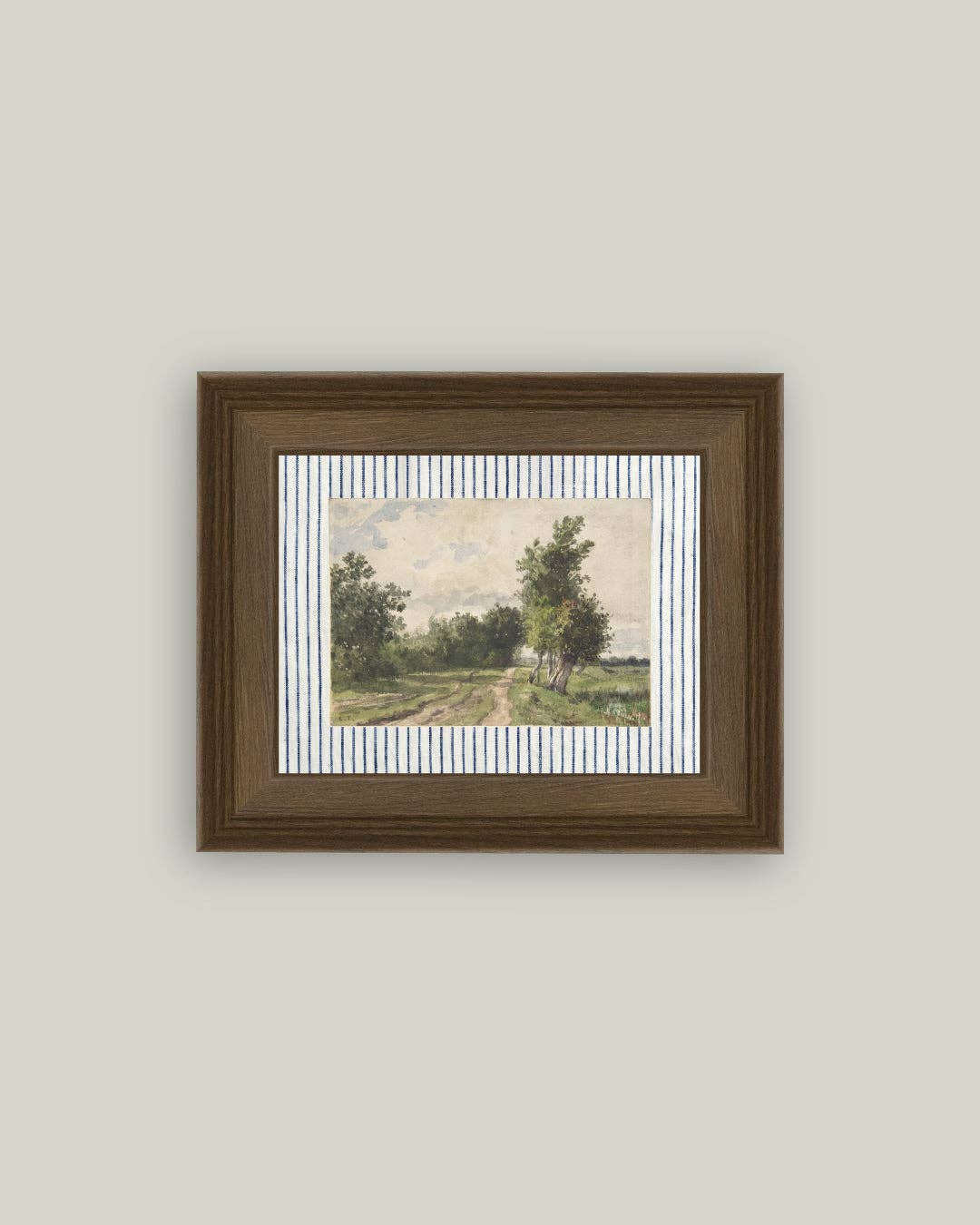 Provence Landscape Framed Antique Art, 10x8