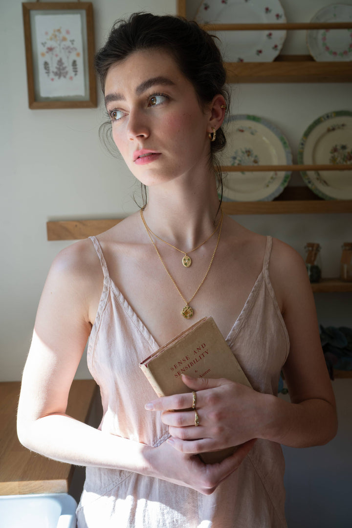Fox &amp; Acorn Locket Necklace